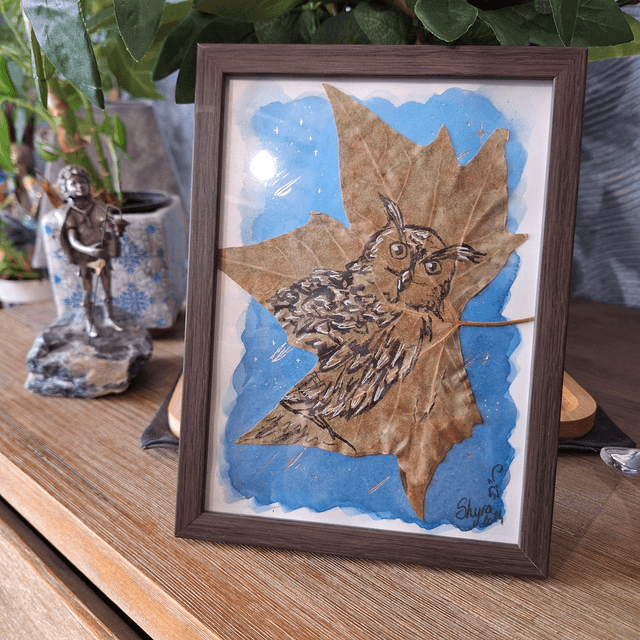 Hiboux - Tableau original